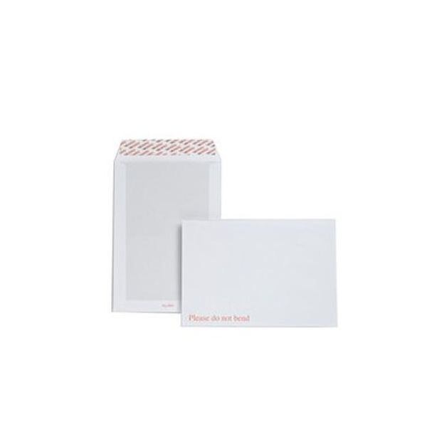 C4 White Board Back Envelopes 120gsm Peel and Seal, Pack of 125 