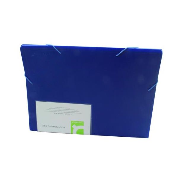 Q Connect Expanding File, 13-Pocket, Blue
