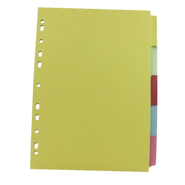 Q Connect Subject Dividers, A4, 5 Part