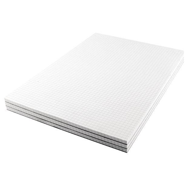 Q Connect Memo Pad, White, Quadrille, Pack of 10