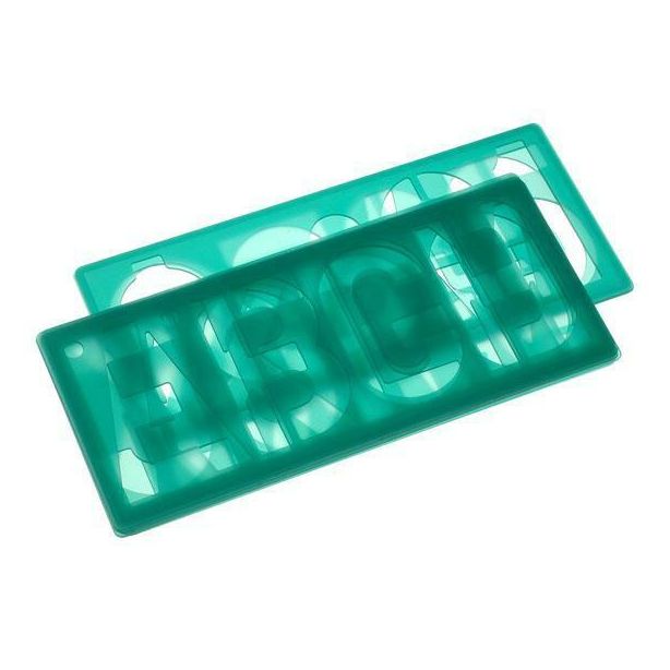 Linex Standard Letter Stencil, 100mm, 10 Piece Set,  Upper Case Letters, Numbers & Symbols.