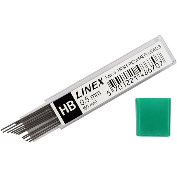 Linex Leads 0.5 2B, Tube of 12 Leads