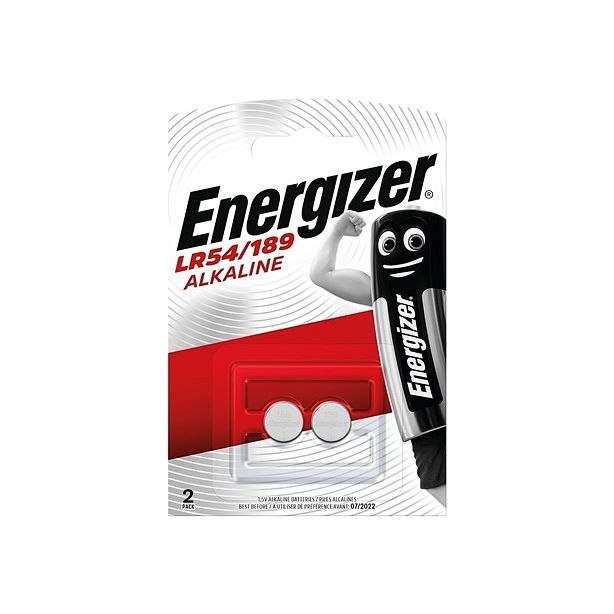 Energizer LR54/189 LR1130 AG10 389 390 Batteries (Use By 2027) Pack of 2