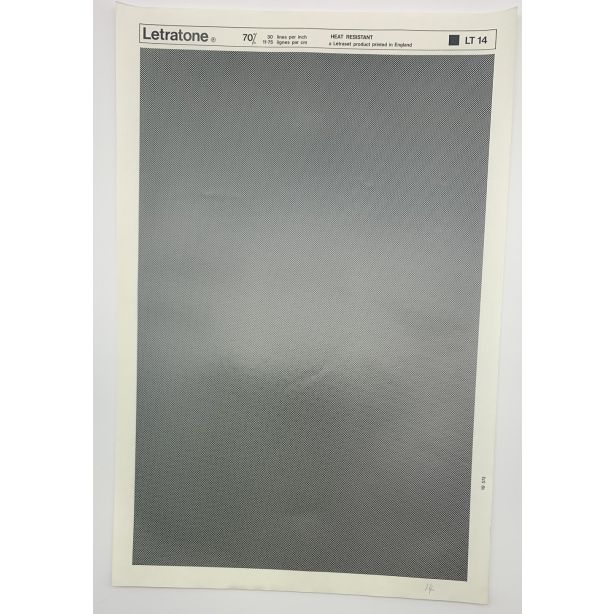 Letraset Letratone 14 70% 30 lines per inch 11.75 lines per cm