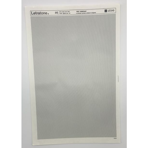 Letraset Letratone 210 20% 27.5 lines per inch 10.75 lines per cm