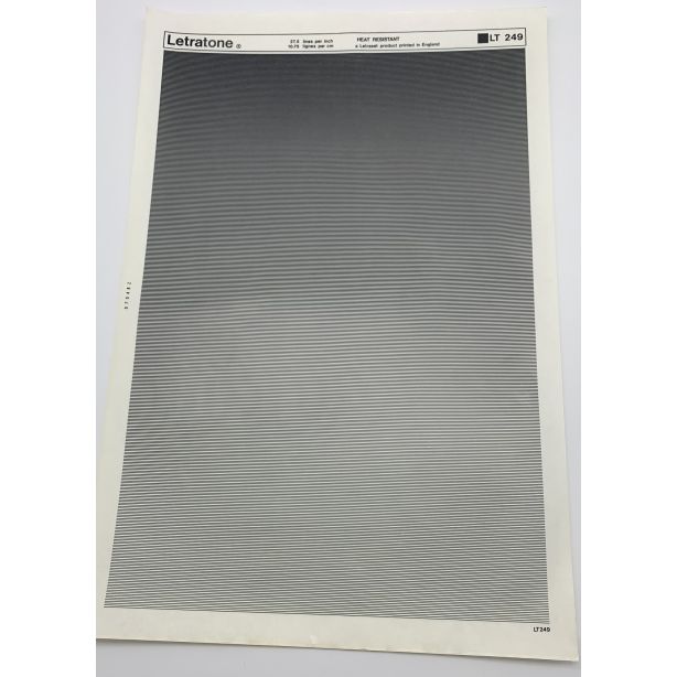 Letraset Letratone 249 27.5 lines per inch 10.75 lines per cm