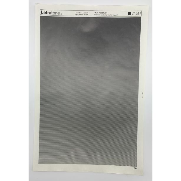 Letraset Letratone 251 50.0 lines per inch 19.75 lines per cm