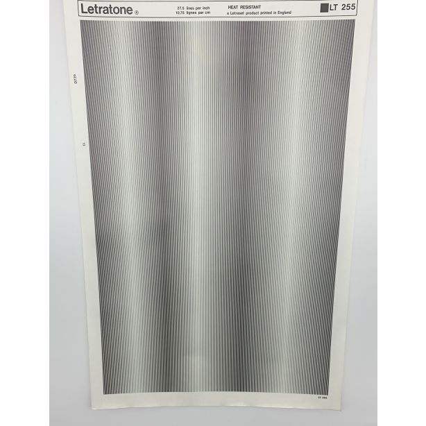 Letraset Letratone 255 27.5 lines per inch 10.75 lines per cm