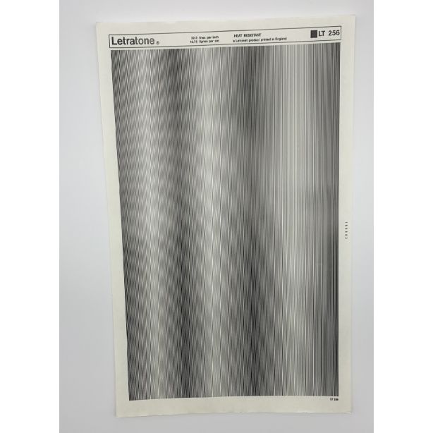 Letraset Letratone 256 32.5 lines per inch 12.75 lines per cm