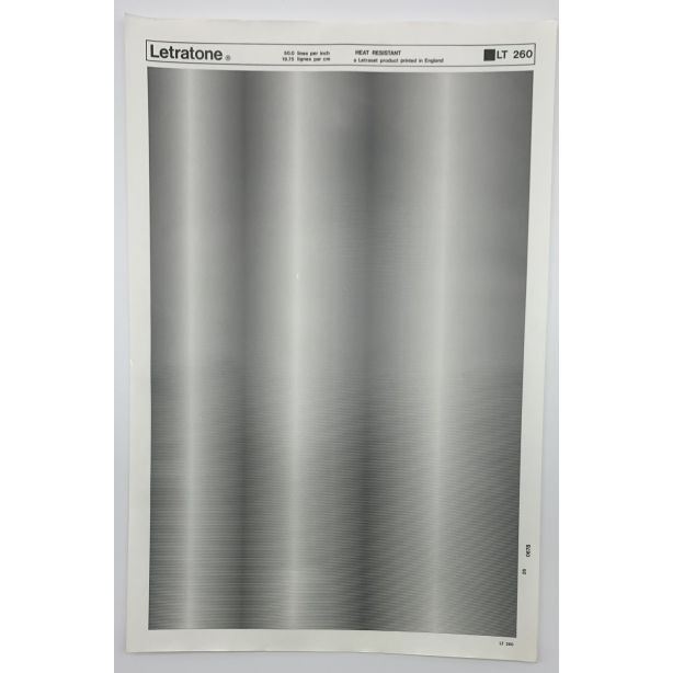 Letraset Letratone 260 50.0 lines per inch 19.75 lines per cm