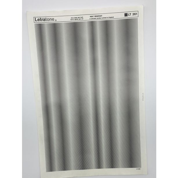 Letraset Letratone 261 27.5 lines per inch 10.75 lines per cm