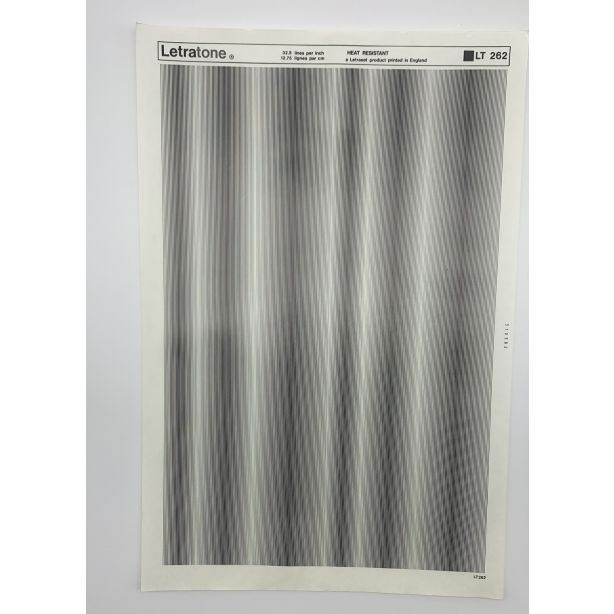Letraset Letratone 262 32.5 lines per inch 12.75 lines per cm