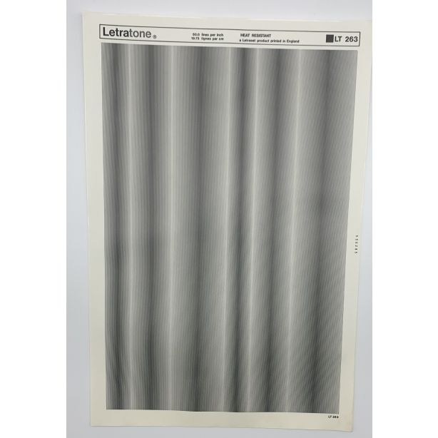 Letraset Letratone 263 50.0 lines per inch 19.75 lines per cm