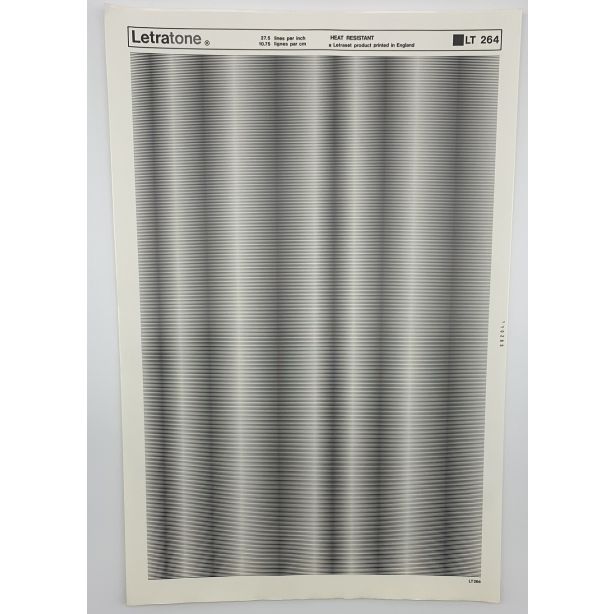 Letraset Letratone 264 27.5 lines per inch 10.75 lines per cm