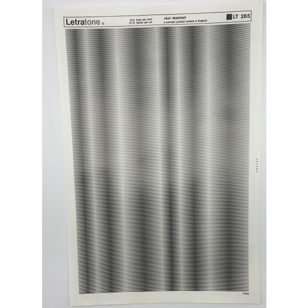 Letraset Letratone 265 32.5 lines per inch 12.75 lines per cm