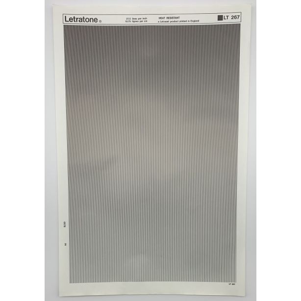 Letraset Letratone 267 27.5 lines per inch 10.75 lines per cm