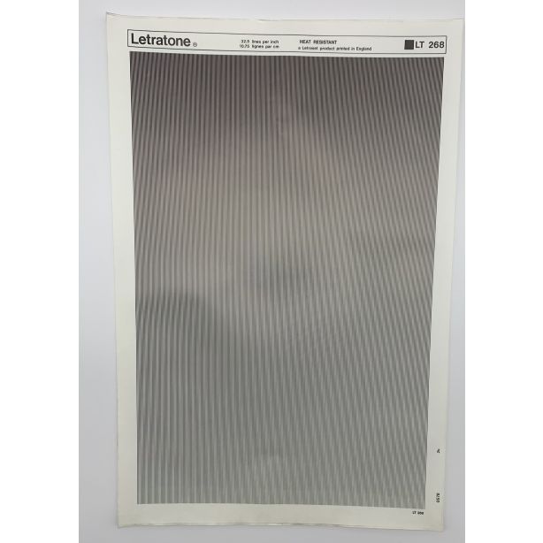Letraset Letratone 268 32.5 lines per inch 12.75 lines per cm