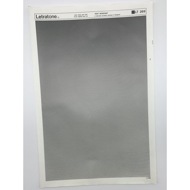 Letraset Letratone 269 50.0 lines per inch 19.75 lines per cm