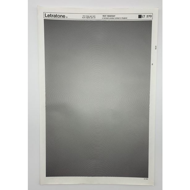 Letraset Letratone 270 27.5 lines per inch 10.75 lines per cm
