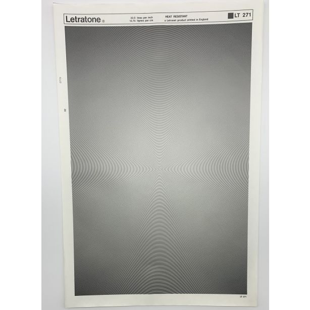 Letraset Letratone 271 32.5 lines per inch 12.75 lines per cm