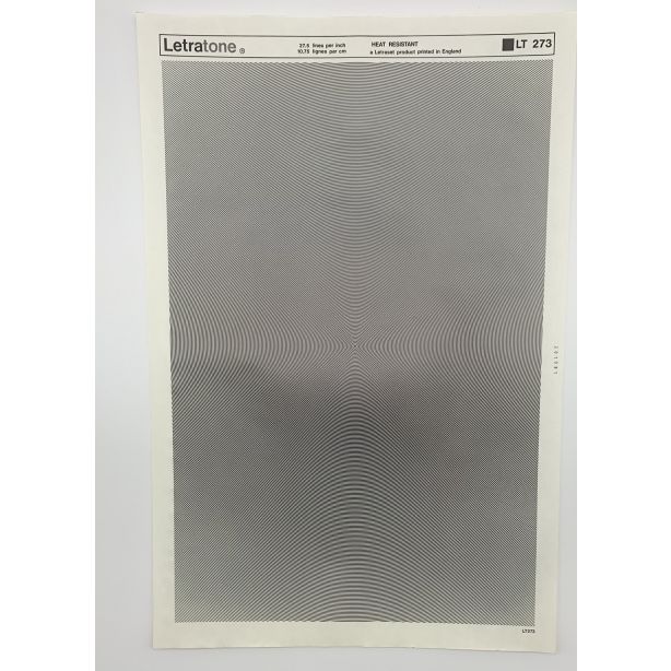 Letraset Letratone 273 27.5 lines per inch 10.75 lines per cm