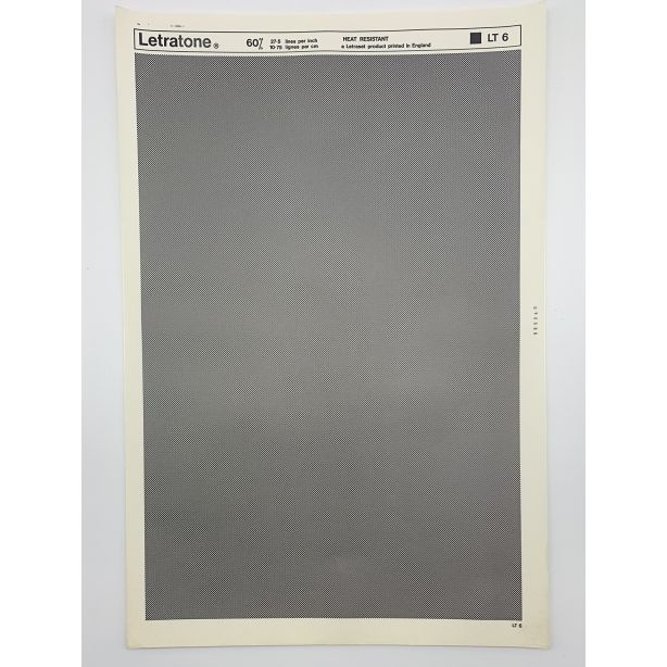 Letraset Letratone 6 60% 27.5 lines per inch 10.75 lines per cm