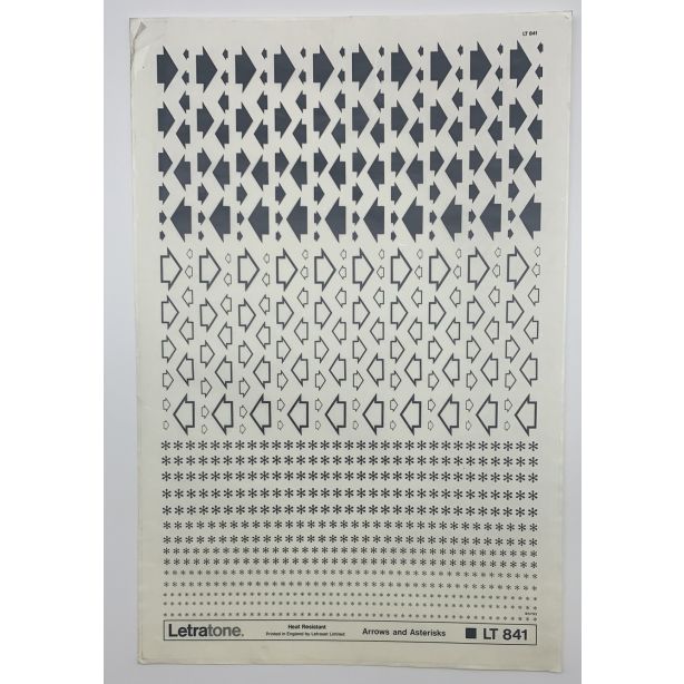 Letraset Letratone 841 Arrows and Asterisks