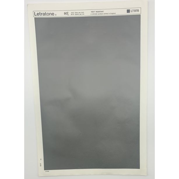 Letraset Letratone 978 80% 42.5 lines per inch 16.75 lines per cm