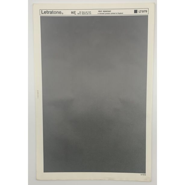 Letraset Letratone 979 80% 50 lines per inch 19.75 lines per cm
