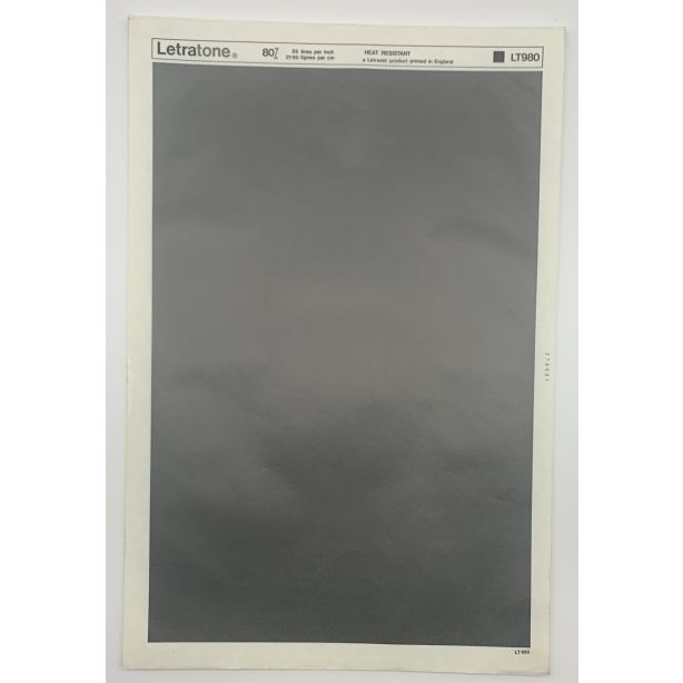Letraset Letratone 980 80% 55 lines per inch 21.50 lines per cm