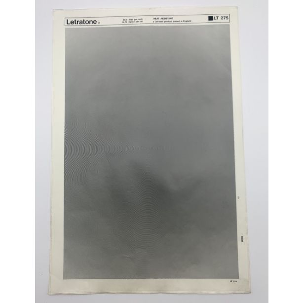 Letraset Letratone 275 50.0 lines per inch 19.75 lines per cm