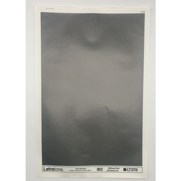Letraset Letratone 278 80% 65 lines per inch 25.5 lines per cm