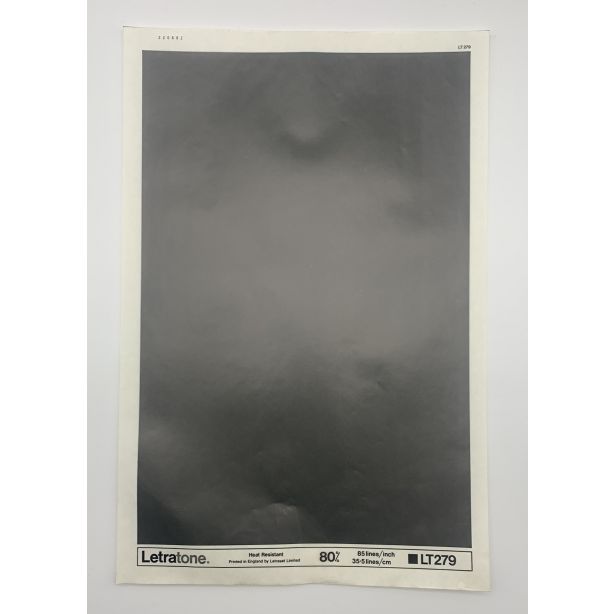 Letraset Letratone 279 80% 85 lines per inch 35.5 lines per cm