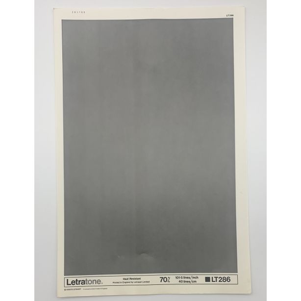 Letraset Letratone 286 70% 101.5 lines per inch 40 lines per cm