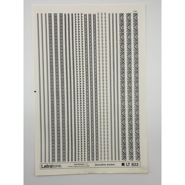 Letraset Letratone 822 Decorative Borders