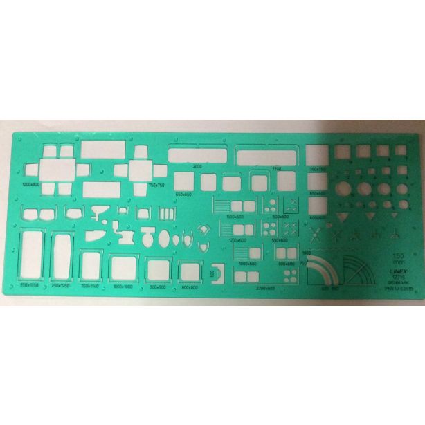 Linex Architect Template, Pen:0.35mm, Scale:1:50, Size:280x115mm