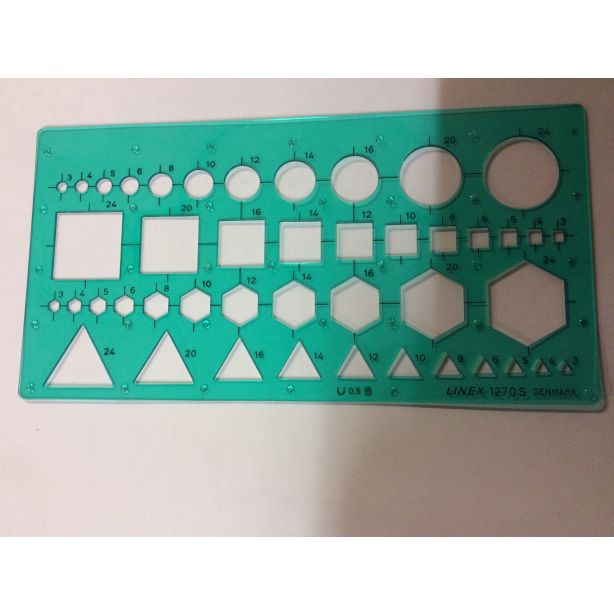 Linex Combination Plate, Pen:0.5mm, Size:195x100mm