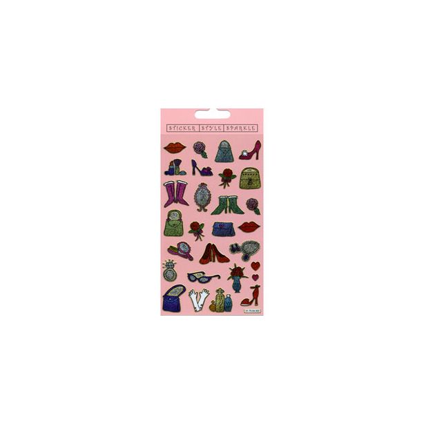 Paper Projects Stickers. Sparkle Bags and Shoes