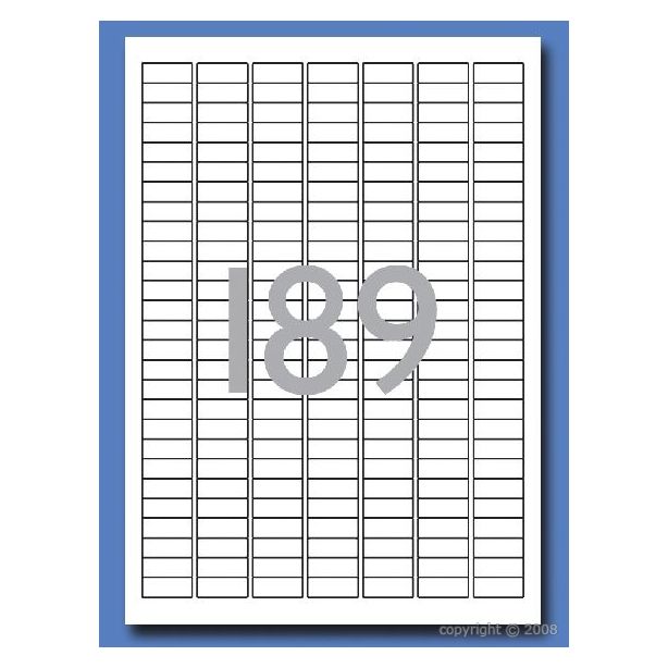 Decadry Labels, Sheet of 189 with Round Corners