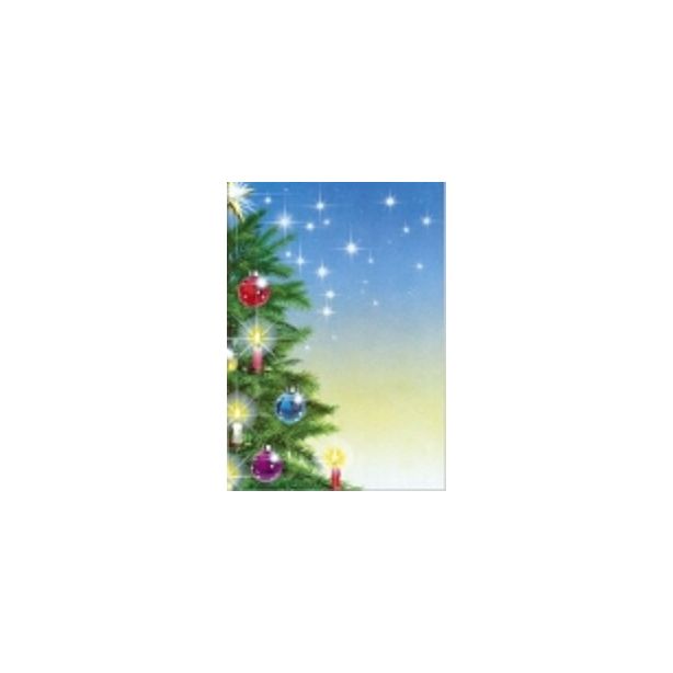 Decadry 3 Fold Event Cards A4 Christmas Light Pack of 25 sheets