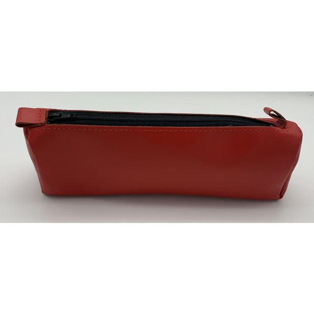 Tuscana Fashion Leather Pencil Case, Red