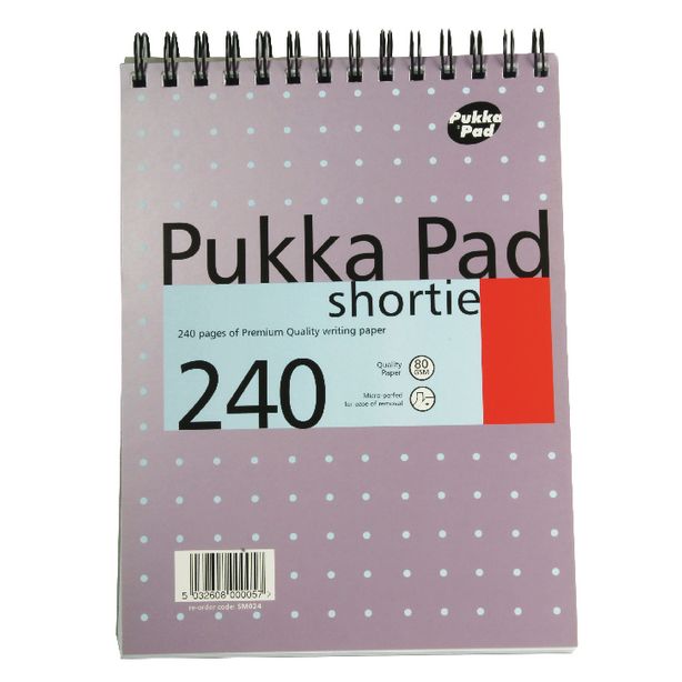Pukka Shortie Notebooks, Pack of 3