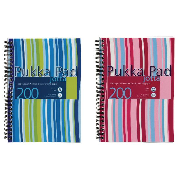 Pukka Polypropylene Cover Wirebound Notebooks, A5, Pack of 3 