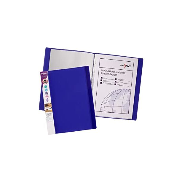 Snopake Electra Purple Display Book, A4, 16 pockets (32 sides to view)