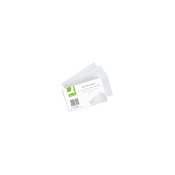 White Record Cards Plain/Ruled
