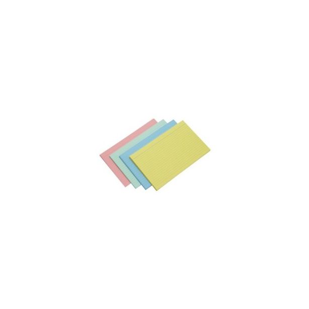 Exacompta Coloured Record Cards Ruled 205gsm