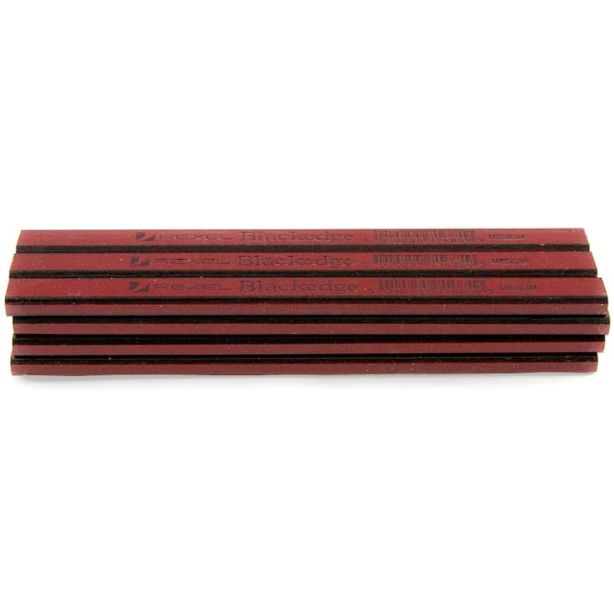 Rexel Blackedge Carpenters Pencil Red Medium