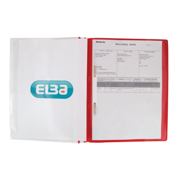 Pocket Report File A4, Red