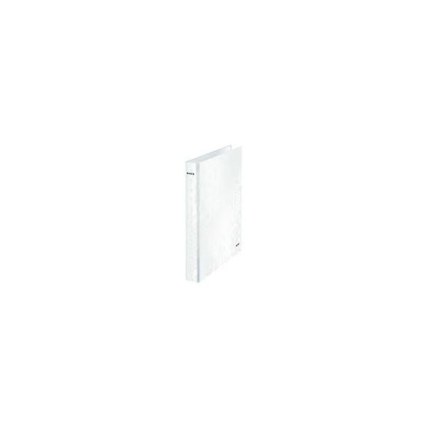 Leitz Wow Ring Binder, 25mm 2 D Ring Pearl White