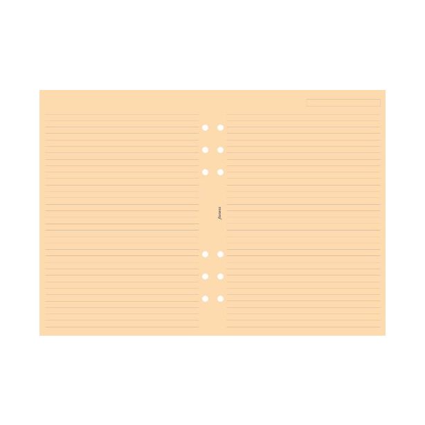 Filofax A5 Salmon Ruled Notepaper Organiser Refill 343051